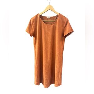 Garage Velvet Above Knee & Mini Dress | Burnt Orange | Large